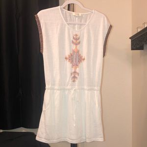 Sleeveless Artsy Long Shirt